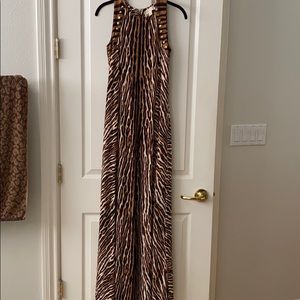 Michael Kors leopard maxi dress